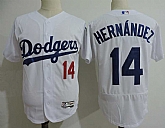 Los Angeles Dodgers #14 Enrique Hernandez White Flexbase Stitched MLB Jerseys Dzhi,baseball caps,new era cap wholesale,wholesale hats