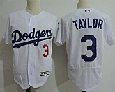 Los Angeles Dodgers #3 Chris Taylor White Flexbase Stitched MLB Jerseys Dzhi,baseball caps,new era cap wholesale,wholesale hats
