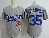 Los Angeles Dodgers #35 Cody Bellinger Gray Cool Base Stitched MLB Jerseys Dzhi,baseball caps,new era cap wholesale,wholesale hats