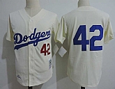 Los Angeles Dodgers #42 Jackie Robinson Cream Cooperstown Collection Throwback Stitched MLB Jerseys Dzhi,baseball caps,new era cap wholesale,wholesale hats