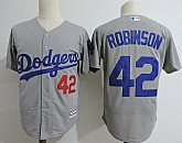 Los Angeles Dodgers #42 Jackie Robinson Gray Cool Base Stitched MLB Jerseys Dzhi,baseball caps,new era cap wholesale,wholesale hats