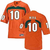 Miami Hurricanes 10 George Mira Orange College Football Jersey DingZhi,baseball caps,new era cap wholesale,wholesale hats