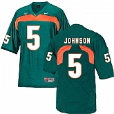 Miami Hurricanes 5 Andre Johnson Green College Football Jersey DingZhi,baseball caps,new era cap wholesale,wholesale hats