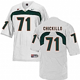 Miami Hurricanes 71 Anthony Chickillo White College Football Jersey DingZhi,baseball caps,new era cap wholesale,wholesale hats