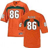 Miami Hurricanes 86 David Njoku Orange College Football Jersey DingZhi,baseball caps,new era cap wholesale,wholesale hats