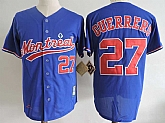 Montreal Expos #27 Vladimir Guerrero Blue Cooperstown Collection Jersey Dzhi,baseball caps,new era cap wholesale,wholesale hats