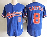 Montreal Expos #8 Gary Carter Blue Mitchell And Ness Throwback Stitched Jerseys Dzhi,baseball caps,new era cap wholesale,wholesale hats