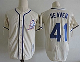 New York Mets #41 Tom Seaver Cream Cooperstown Collection Jersey Dzhi,baseball caps,new era cap wholesale,wholesale hats