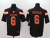 Nike Browns 6 Baker Mayfield Brown Vapor Untouchable Player Limited Jersey,baseball caps,new era cap wholesale,wholesale hats