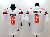 Nike Browns 6 Baker Mayfield White Vapor Untouchable Limited Jersey,baseball caps,new era cap wholesale,wholesale hats