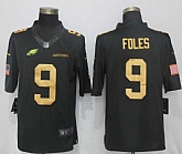 Nike Eagles 9 Nick Foles Anthracite Gold Salute To Service Limited Jersey,baseball caps,new era cap wholesale,wholesale hats