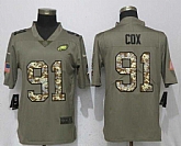 Nike Eagles 91 Fletcher Cox Olive Camo Salute To Service Limited Jersey,baseball caps,new era cap wholesale,wholesale hats