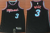 Nike Heat 3 Dwyane Wade Black City Edition Swingman Stitched NBA Jersey,baseball caps,new era cap wholesale,wholesale hats