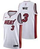 Nike Heat 3 Dwyane Wade White Swingman Stitched NBA Jersey,baseball caps,new era cap wholesale,wholesale hats