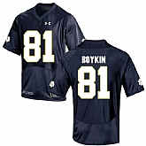 Notre Dame Fighting Irish 81 Miles Boykin Navy College Football Jersey DingZhi,baseball caps,new era cap wholesale,wholesale hats