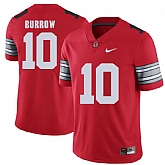 Ohio State Buckeyes 10 Joe Burrow Red 2018 Spring Game College Football Limited Jersey DingZhi,baseball caps,new era cap wholesale,wholesale hats