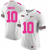 Ohio State Buckeyes 10 Troy Smith White 2018 Breast Cancer Awareness College Football Jersey DingZhi,baseball caps,new era cap wholesale,wholesale hats