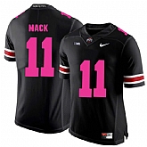 Ohio State Buckeyes 11 Austin Mack Black 2018 Breast Cancer Awareness College Football Jersey DingZhi,baseball caps,new era cap wholesale,wholesale hats