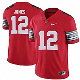 Ohio State Buckeyes 12 Cardale Jones Red 2018 Spring Game College Football Limited Jersey DingZhi,baseball caps,new era cap wholesale,wholesale hats