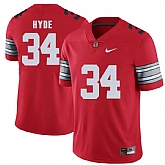 Ohio State Buckeyes 34 Carlos Hyde Red 2018 Spring Game College Football Limited Jersey DingZhi,baseball caps,new era cap wholesale,wholesale hats