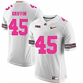 Ohio State Buckeyes 45 Archie Griffin White 2018 Breast Cancer Awareness College Football Jersey DingZhi,baseball caps,new era cap wholesale,wholesale hats