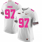 Ohio State Buckeyes 97 Joey Bosa White 2018 Breast Cancer Awareness College Football Jersey DingZhi,baseball caps,new era cap wholesale,wholesale hats