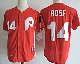 Philadelphia Phillies #14 Pete Rose Red Cooperstown Collection Stitched MLB Jerseys Dzhi,baseball caps,new era cap wholesale,wholesale hats