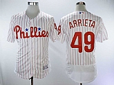 Phillies 49 Jake Arrieta White Flexbase Baseball Jerseys,baseball caps,new era cap wholesale,wholesale hats