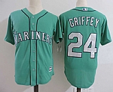 Seattle Mariners #24 Ken Griffey Green New Cool Base Stitched Jersey Dzhi,baseball caps,new era cap wholesale,wholesale hats