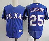 Texas Rangers #25 Jonathan Lucroy Blue Flexbase Stitched Jersey Dzhi,baseball caps,new era cap wholesale,wholesale hats