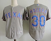 Texas Rangers #30 Mazara Gray Flexbase Collection Stitched Baseball Jersey Dzhi,baseball caps,new era cap wholesale,wholesale hats