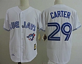 Toronto Blue Jays #29 Joe Carter White 1993 Cooperstown Collection Jersey Dzhi,baseball caps,new era cap wholesale,wholesale hats