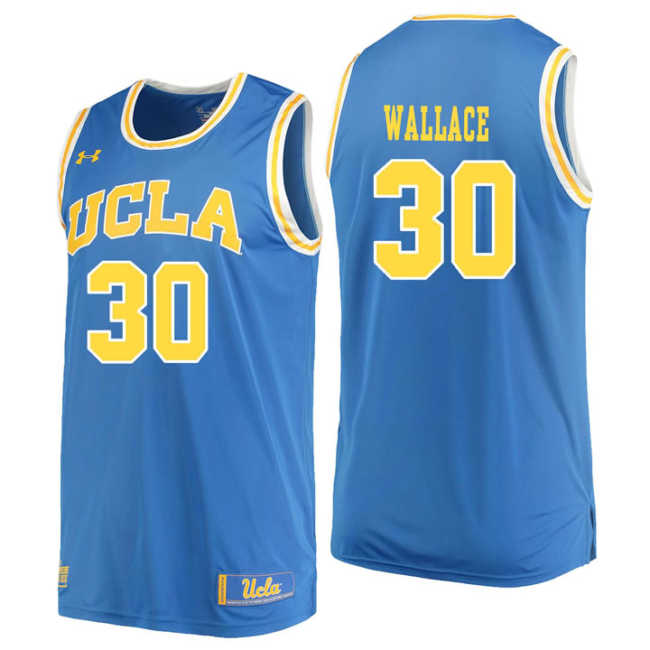 UCLA Bruins 30 Joseph Wallace Blue College Basketball Jersey Dzhi