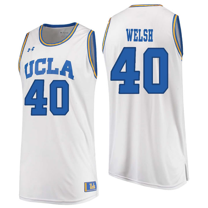 UCLA Bruins 40 Thomas Welsh White College Basketball Jersey Dzhi