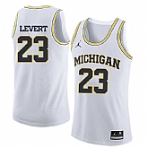 University of Michigan 23 Caris Levert White College Basketball Jersey Dzhi,baseball caps,new era cap wholesale,wholesale hats