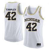 University of Michigan 42 Roy TARPLEY White College Basketball Jersey Dzhi,baseball caps,new era cap wholesale,wholesale hats