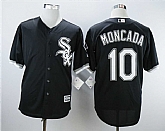 White Sox 10 Yoan Moncada Black Cool Base Baseball Jerseys,baseball caps,new era cap wholesale,wholesale hats