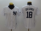 Women Yankees 18 Didi Gregorius White Cool Base Baseball Jerseys,baseball caps,new era cap wholesale,wholesale hats