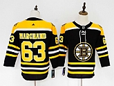 Youth Bruins 63 Brad Marchand Black Adidas Stitched Jersey