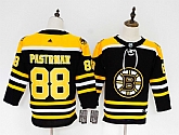 Youth Bruins 88 David Pastrnak Black Adidas Stitched Jersey