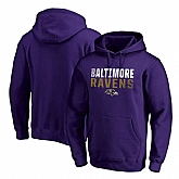 Baltimore Ravens NFL Pro Line by Fanatics Branded Purple Iconic Collection Fade Out Pullover Hoodie 90Hou,baseball caps,new era cap wholesale,wholesale hats