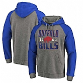 Buffalo Bills NFL Pro Line by Fanatics Branded Timeless Collection Antique Stack Tri-Blend Raglan Pullover Hoodie Ash,baseball caps,new era cap wholesale,wholesale hats