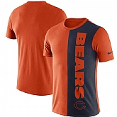Chicago Bears Nike Coin Flip Tri-Blend T-Shirt - OrangeNavy,baseball caps,new era cap wholesale,wholesale hats