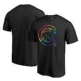 Chicago Cubs Fanatics Branded Pride Black T Shirt,baseball caps,new era cap wholesale,wholesale hats