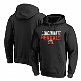 Cincinnati Bengals NFL Pro Line by Fanatics Branded Black Iconic Collection Fade Out Pullover Hoodie 90Hou,baseball caps,new era cap wholesale,wholesale hats