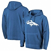 Denver Broncos NFL Pro Line by Fanatics Branded Navy White Logo Shadow Washed Pullover Hoodie 90Hou,baseball caps,new era cap wholesale,wholesale hats
