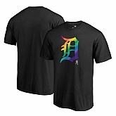 Detroit Tigers Fanatics Branded Black Big & Tall Pride T Shirt