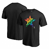 Houston Astros Fanatics Branded Pride Black T Shirt,baseball caps,new era cap wholesale,wholesale hats