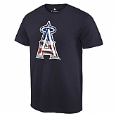 Los Angeles Angels of Anaheim Navy Banner Wave T Shirt
