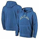Los Angeles Chargers NFL Pro Line by Fanatics Branded Navy White Logo Shadow Washed Pullover Hoodie 90Hou,baseball caps,new era cap wholesale,wholesale hats